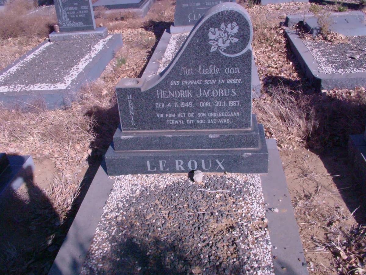 ROUX Hendrik Jacobus, le 1949-1967