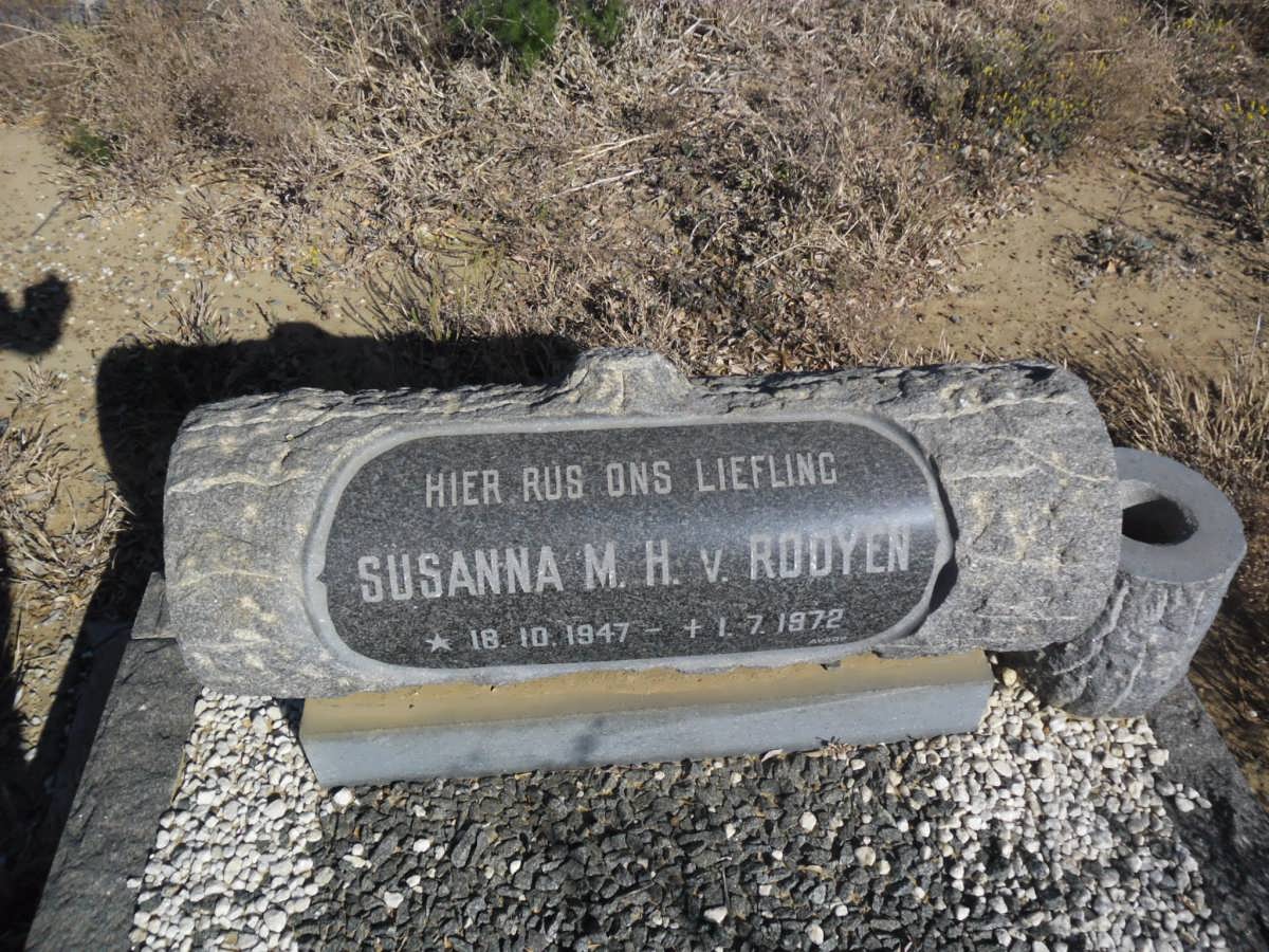 ROOYEN Susanna M.H., van 1947-1972