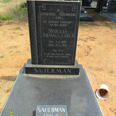 SAUERMAN Nicolaas Johannes, J. van N. 1908-1969 &amp; Ethel H. 1910-1994