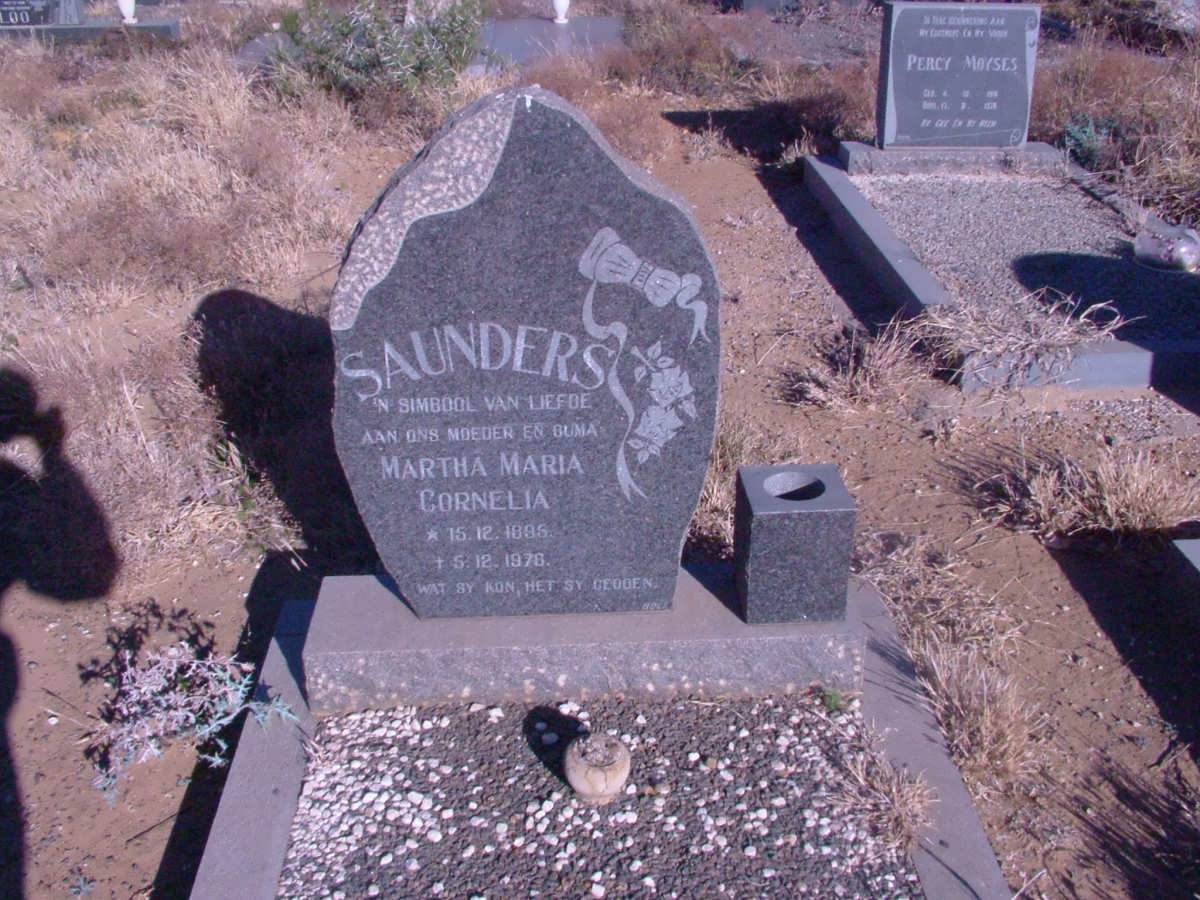 SAUNDERS Martha Maria Cornelia 1895-1976
