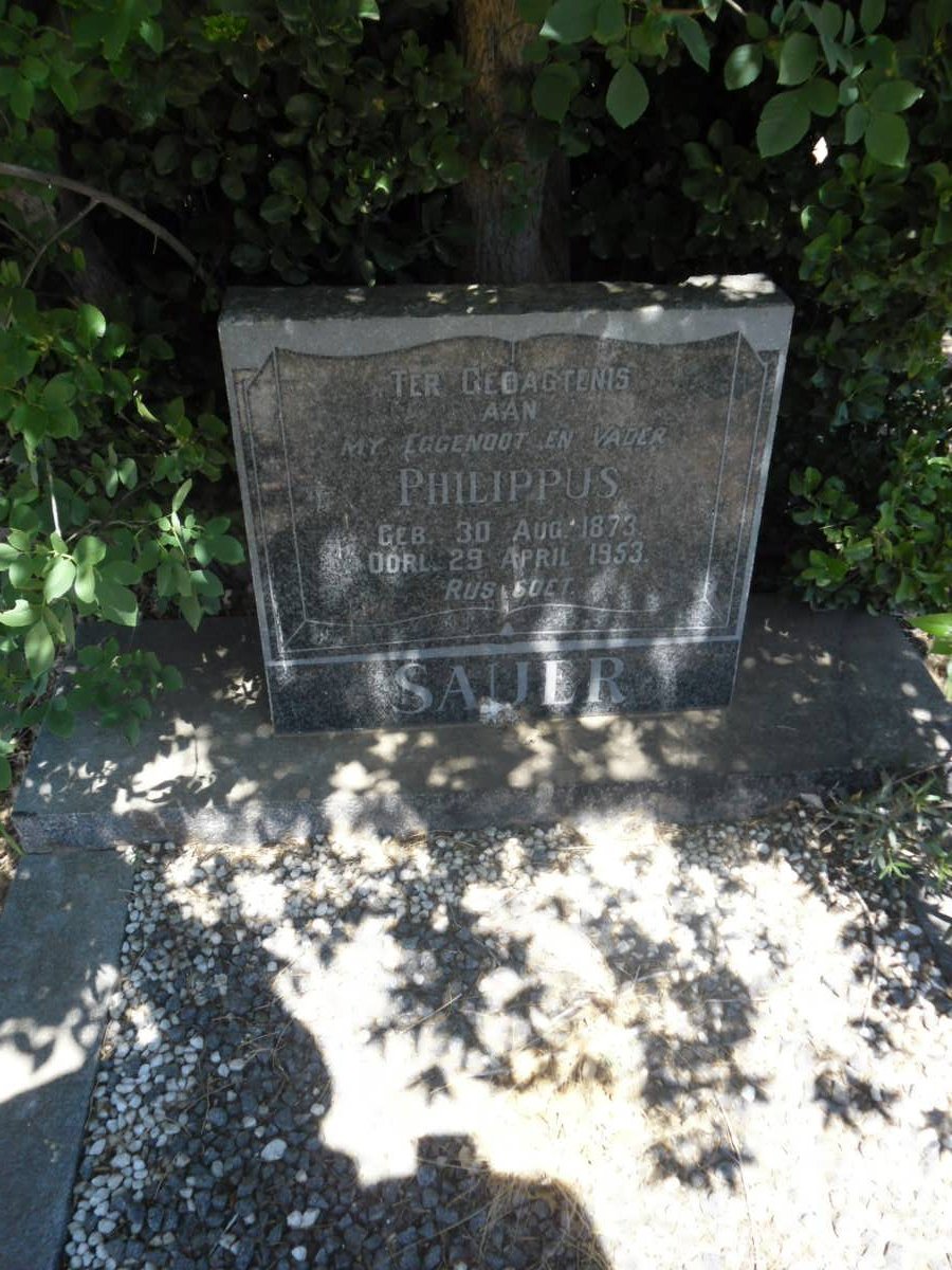 SAUER Philippus 1873-1953