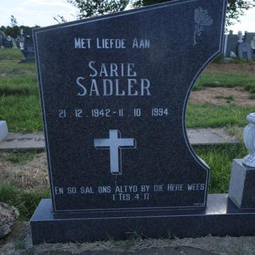 SADLER Sarie 1942-1994