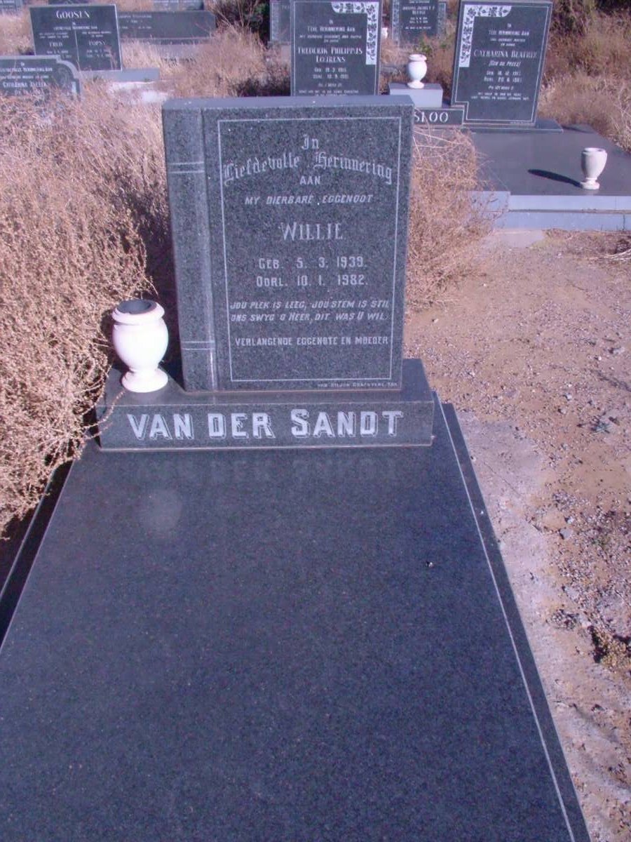 SANDT Willie, van der 1939-1982