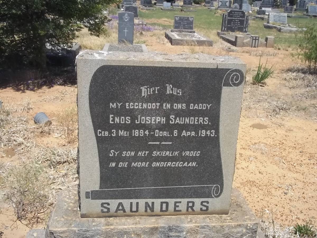 SAUNDERS Enos Joseph 1894-1943