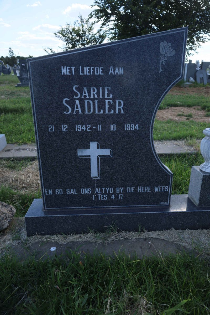 SADLER Sarie 1942-1994