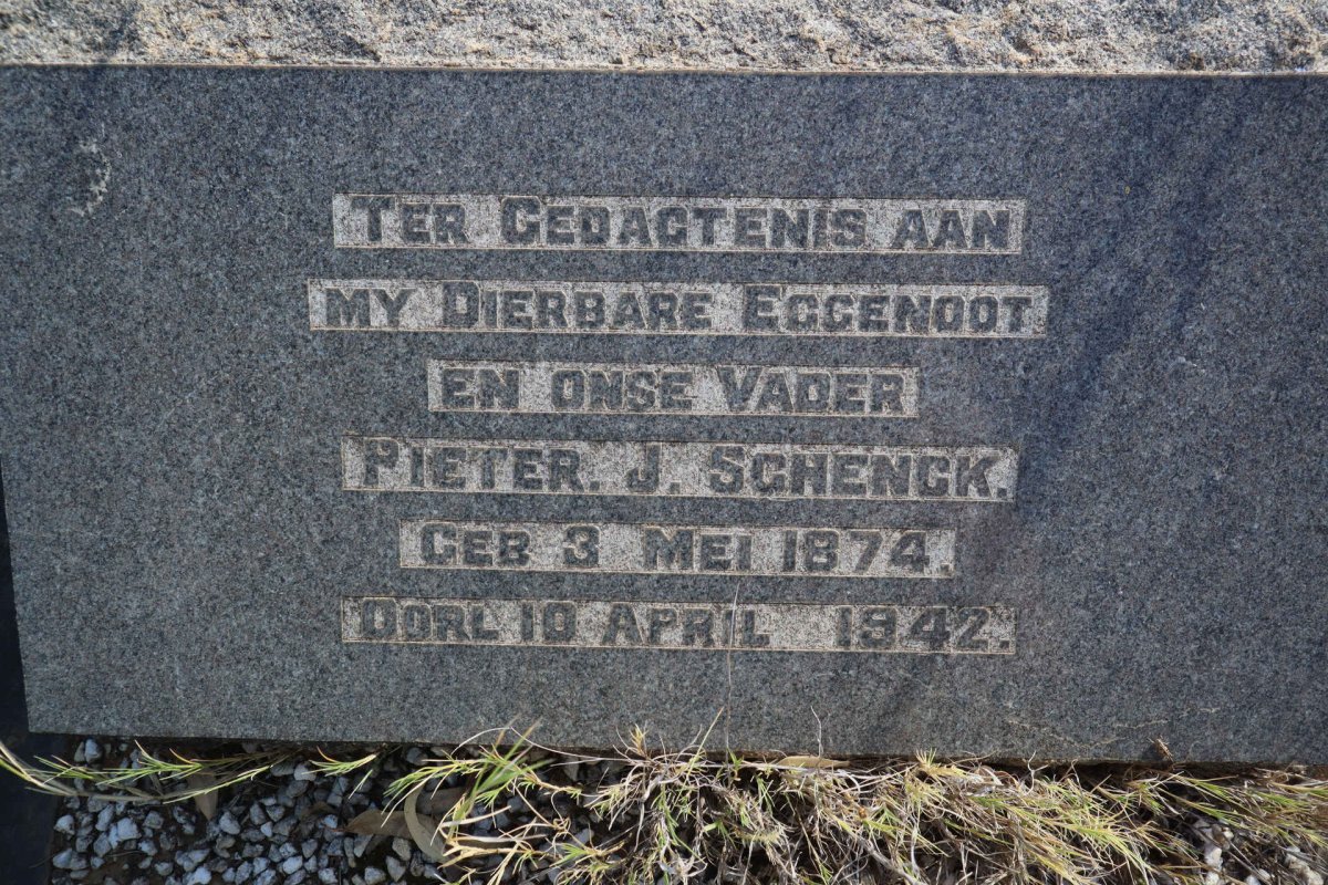 SCHENK Pieter J. 1874-1942