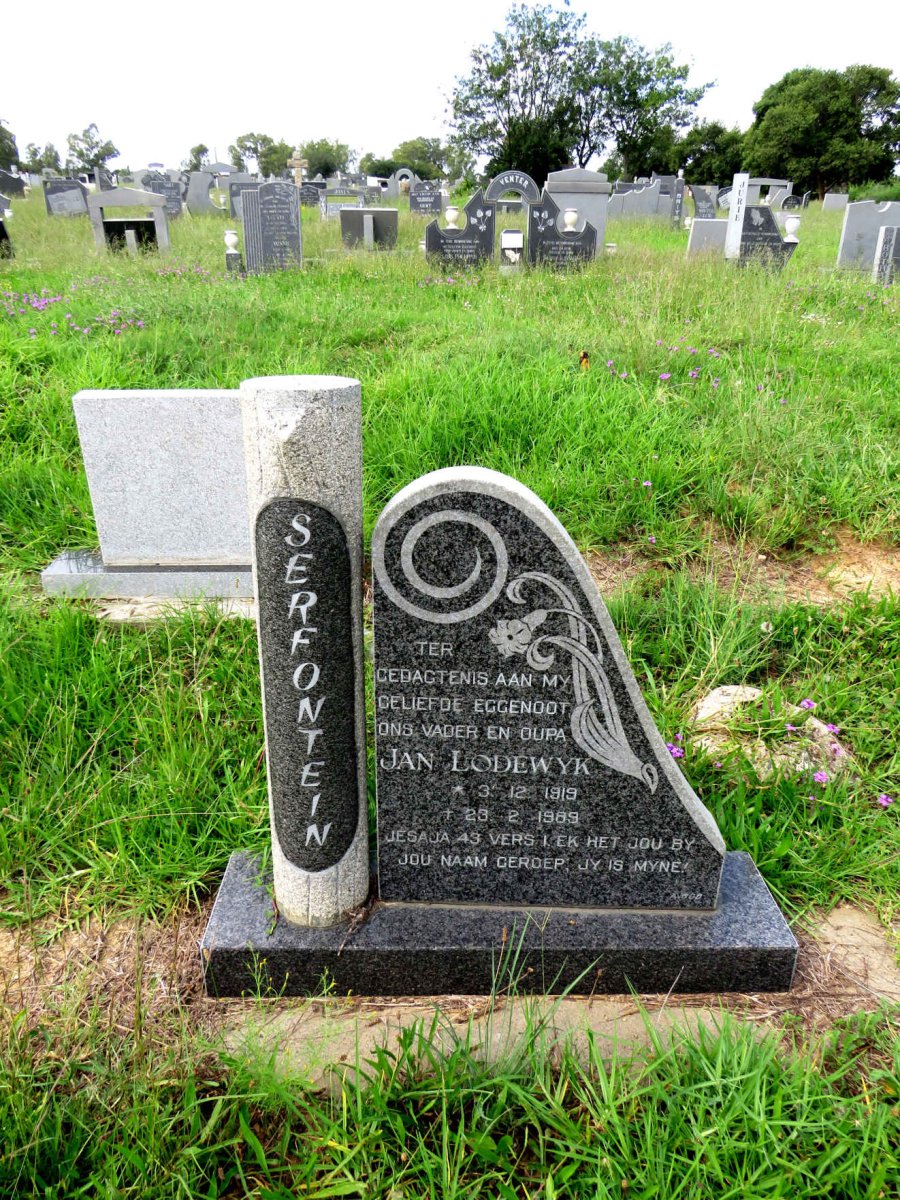 SERFONTEIN Jan Lodewyk 1919-1989