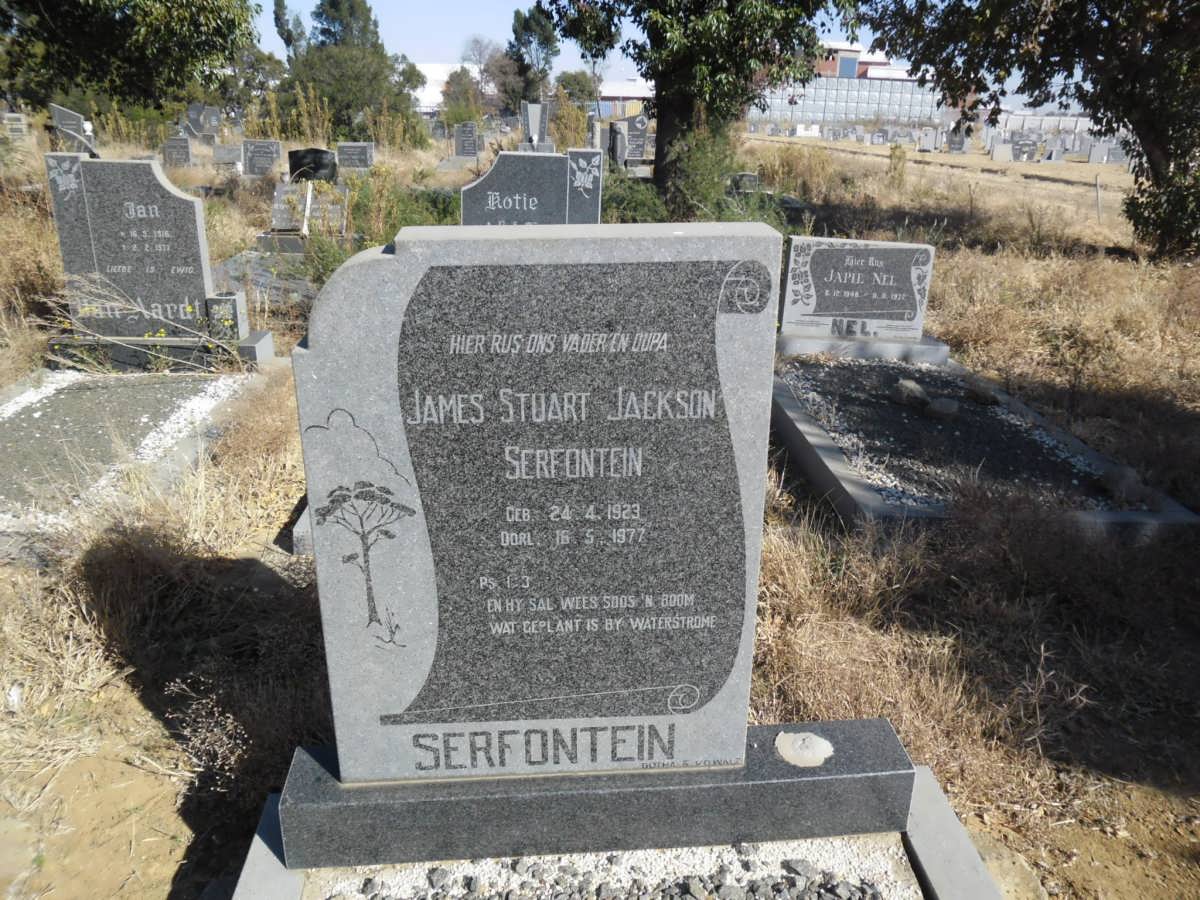 SERFONTEIN James Stuart Jackson 1923-1977