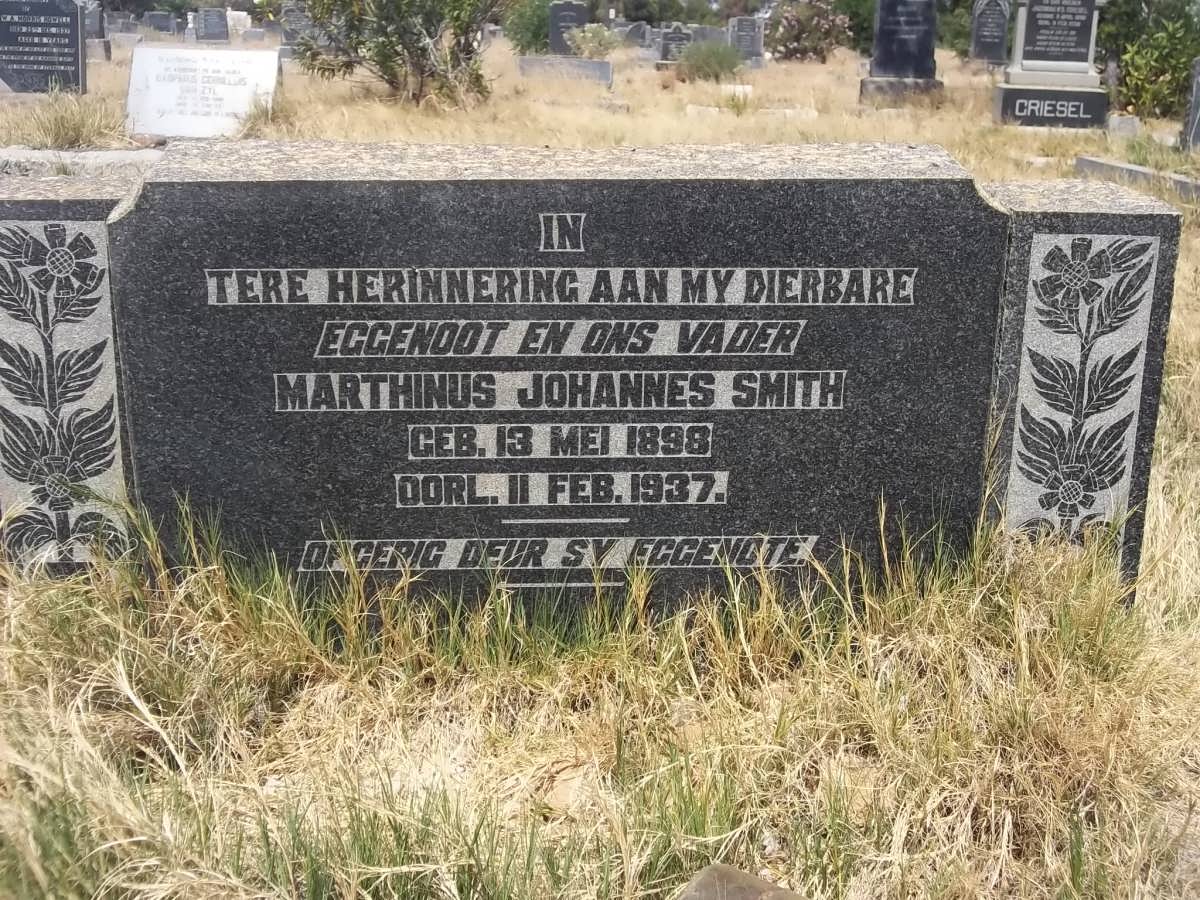 SMITH Marthinus Johannes 1898-1937