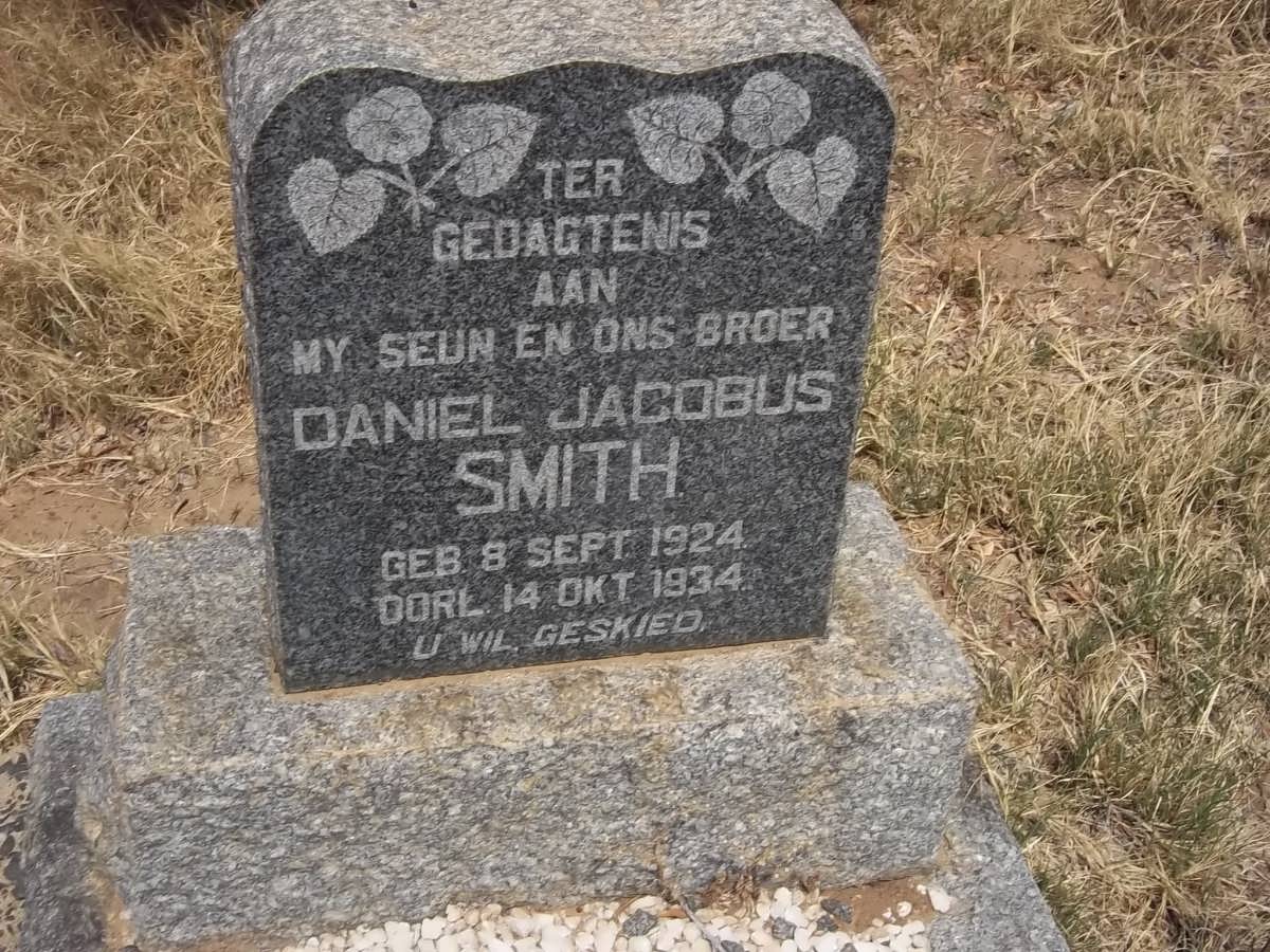 SMITH Daniel Jacobus 1924-1934