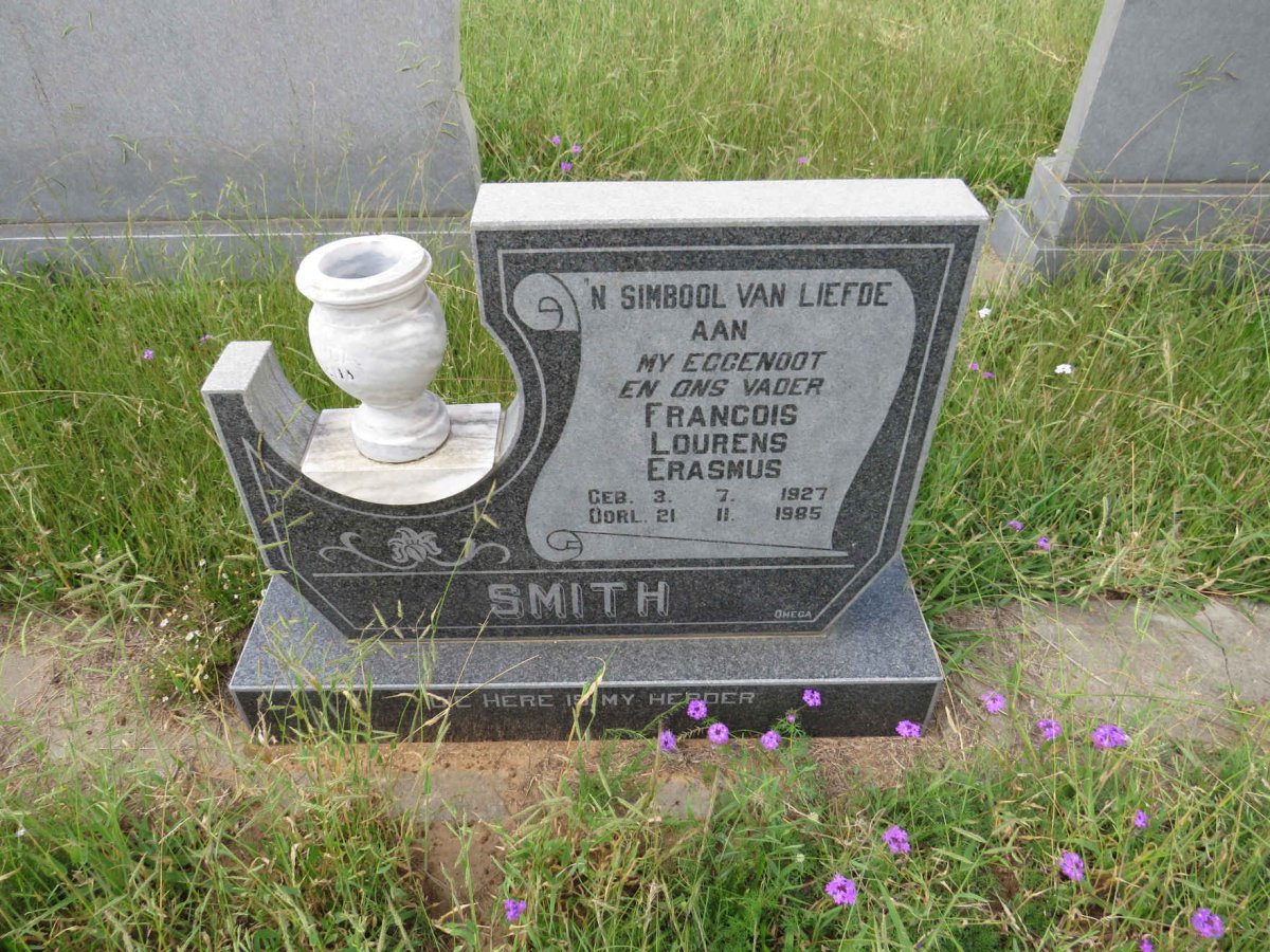 SMITH Francois Lourens Erasmus 1927-1985