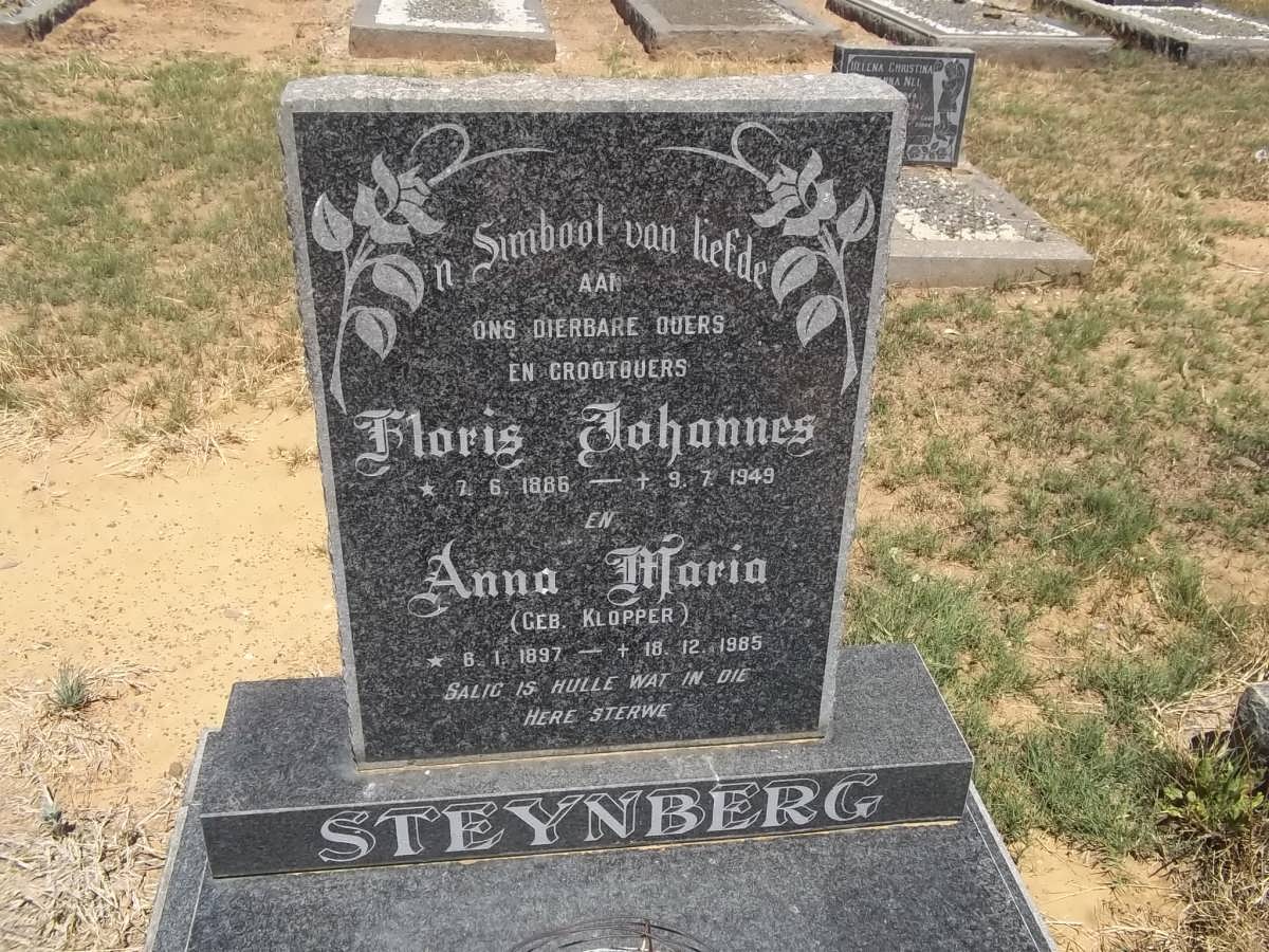 STEYNBERG Floris Johannes 1886-1949 &amp; Anna Maria KLOPPER 1897-1985