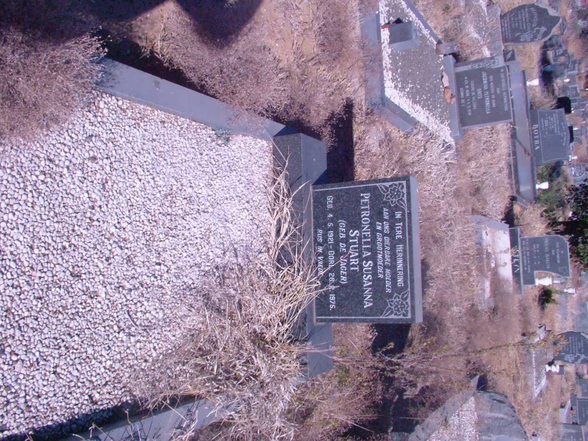 STUART Petronella Susanna nee DE JAGER 1921-1975