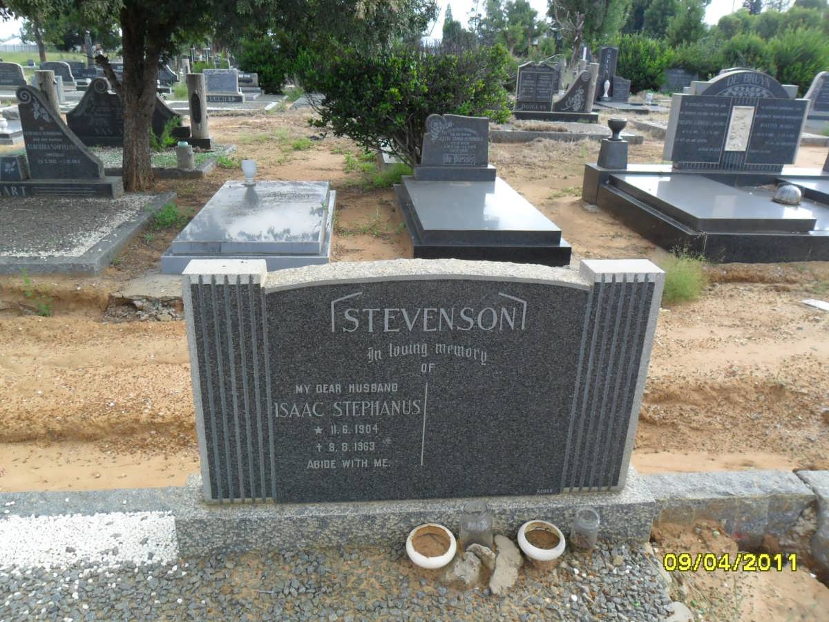 STEVENSON Isaac Stephanus 1904-1963