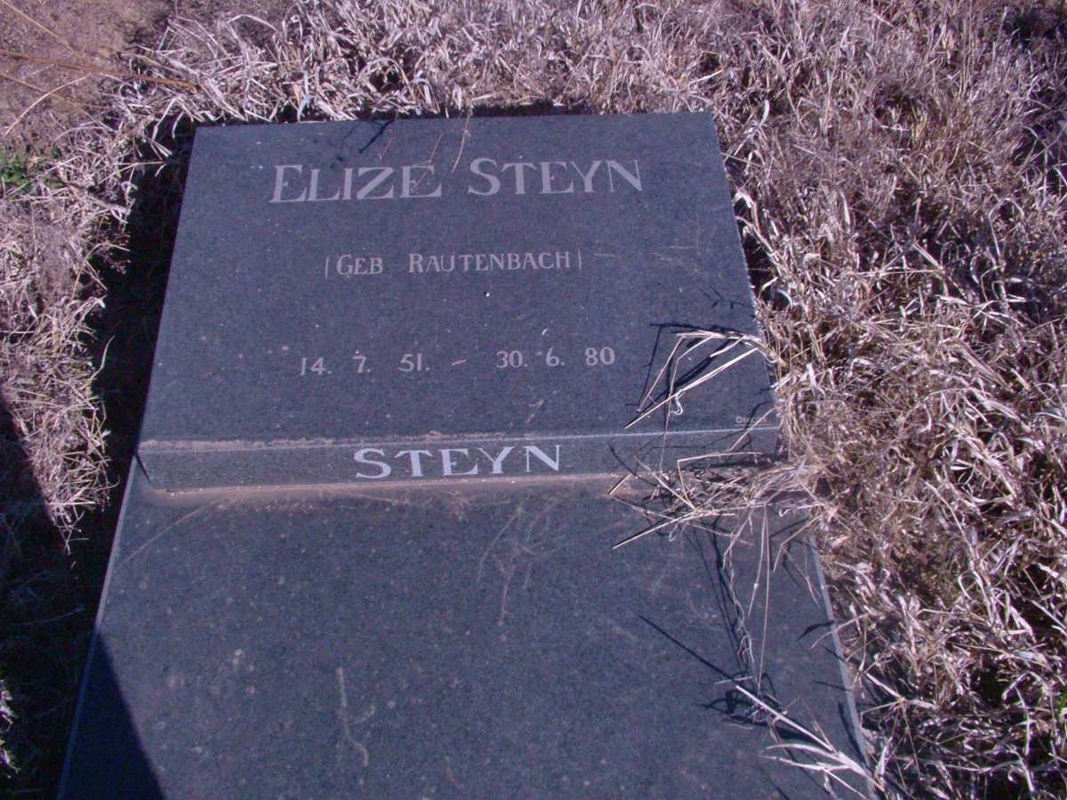 STEYN Elize nee RAUTENBACH 1951-1980