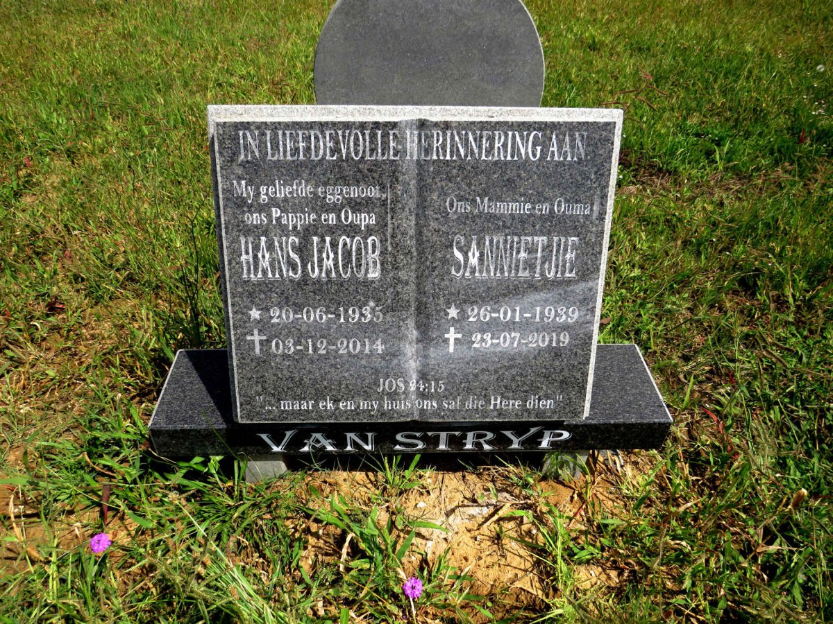 STRYP Hans Jacob, van 1935-2014 & Sannetjie 1939-2019