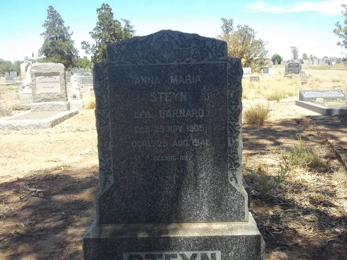 STEYN Anna Maria nee BARNARD 1905-1941