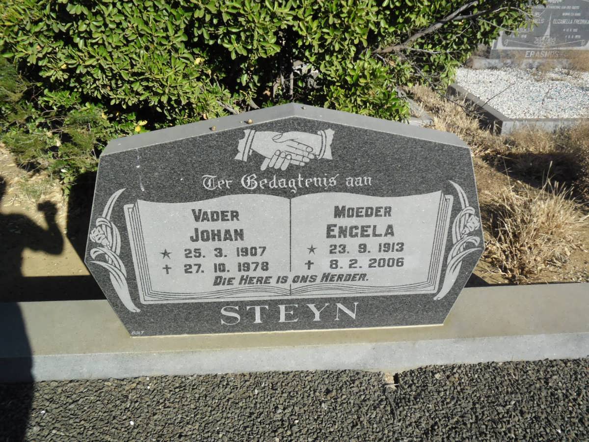 STEYN Johan 1907-1978 &amp; Engela 1913-2006