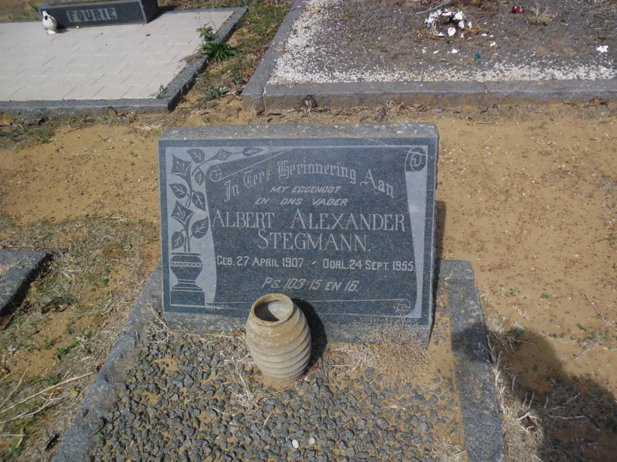 STEGMAN Albert Alexander 1907-1955