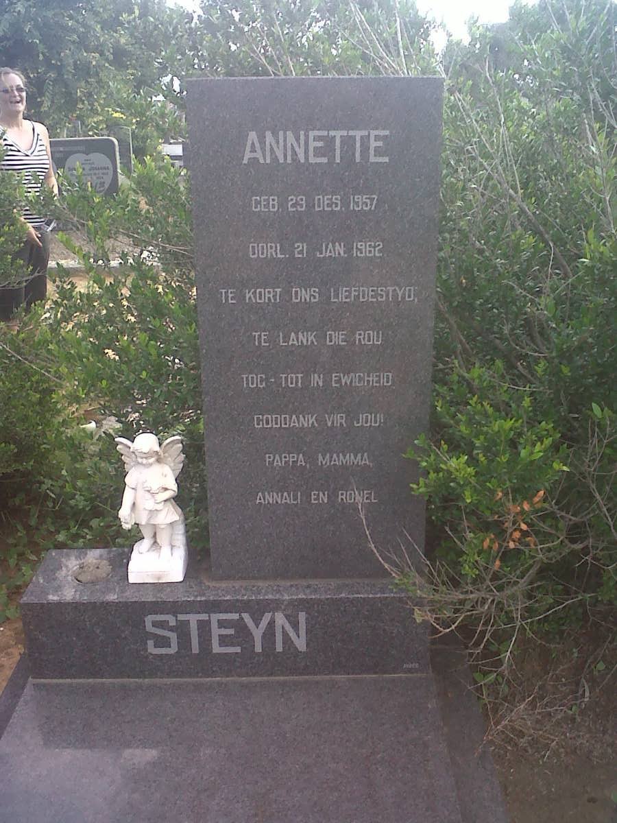 STEYN Annette 1957-1962