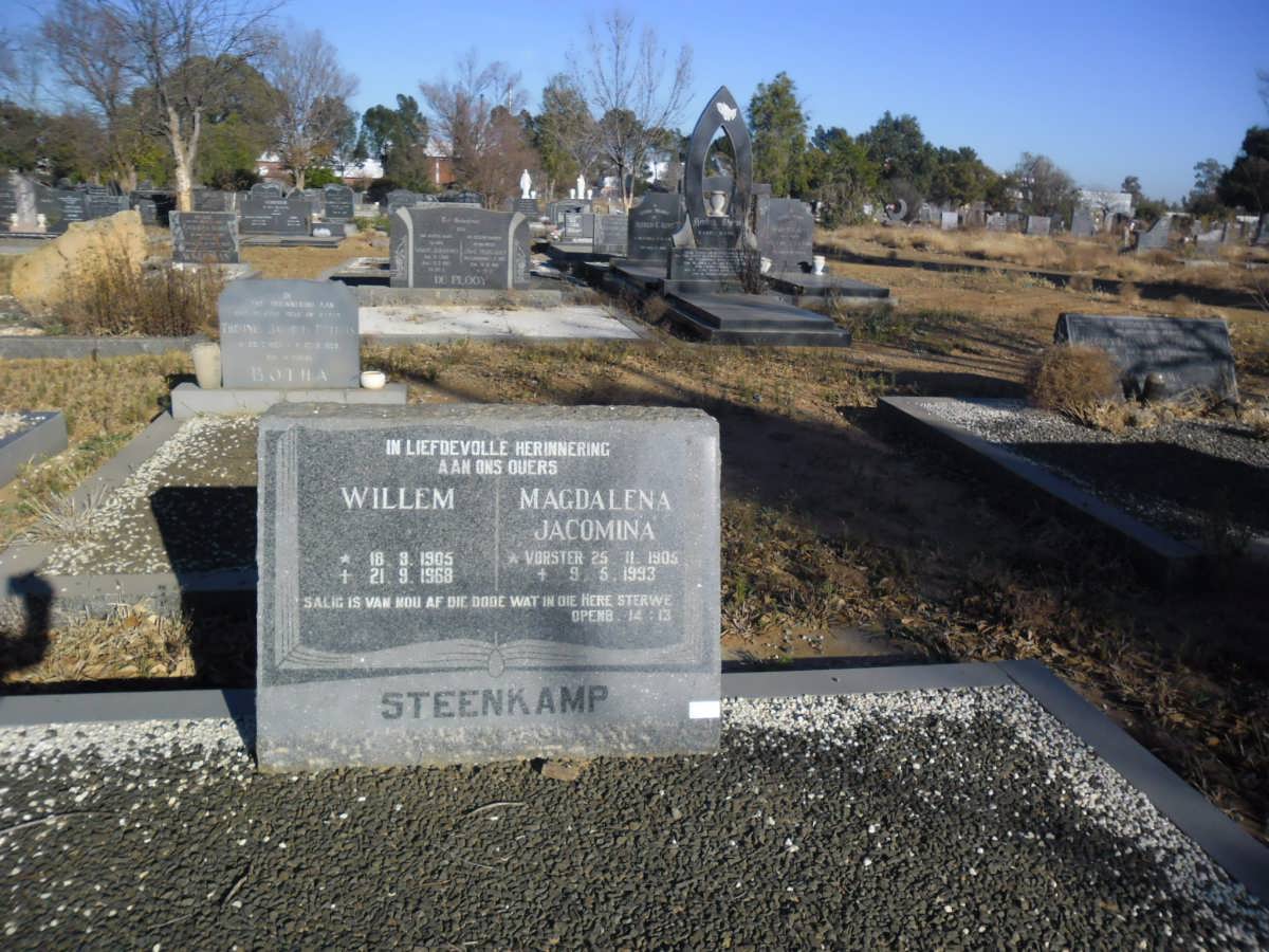 STEENKAMP Willem 1905-1968 &amp; Magdalena Jacomina VORSTER 1905-1993