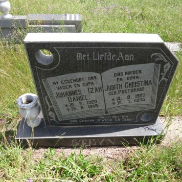 STEYN Johannes Izak Daniel 1920-1985 & Judith Christina PRETORIUS 1927-2005