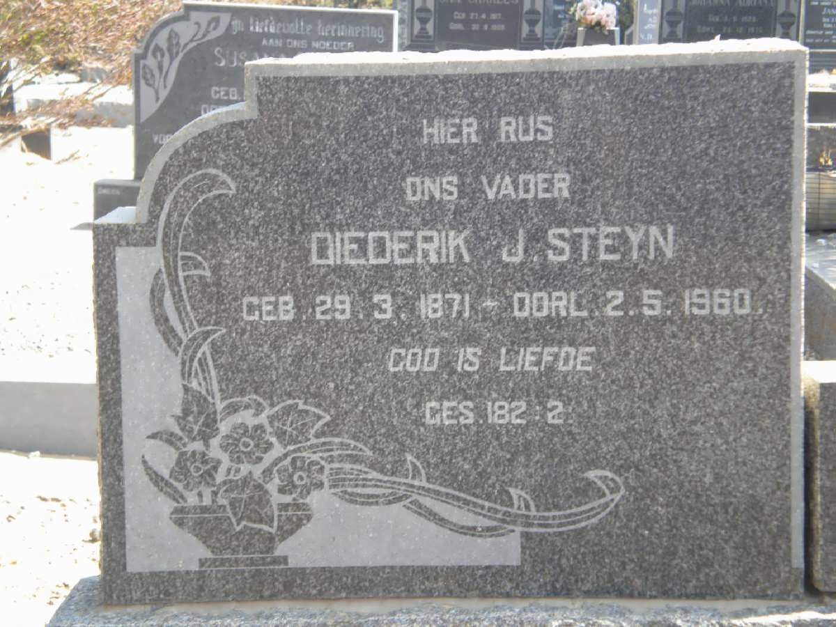 STEYN Diederik J. 1871-1960