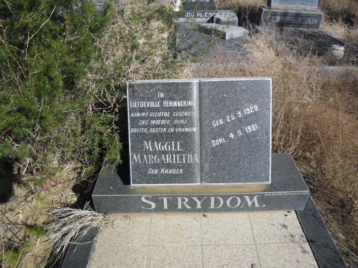 STRYDOM Maggel Margarietha nee KRUGER 1929-1981