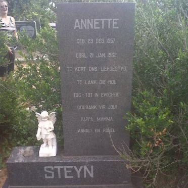 STEYN Annette 1957-1962