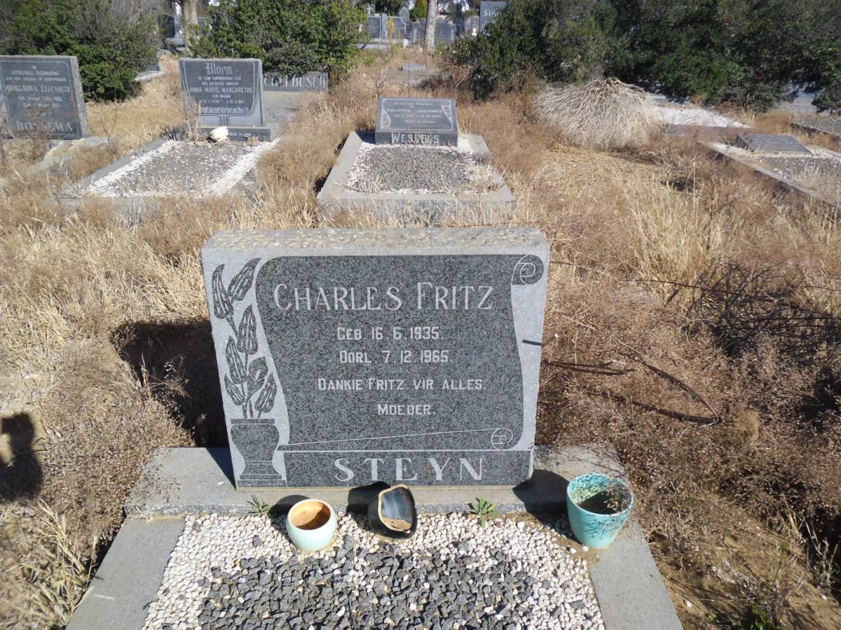 STEYN Charles Fritz 1935-1965