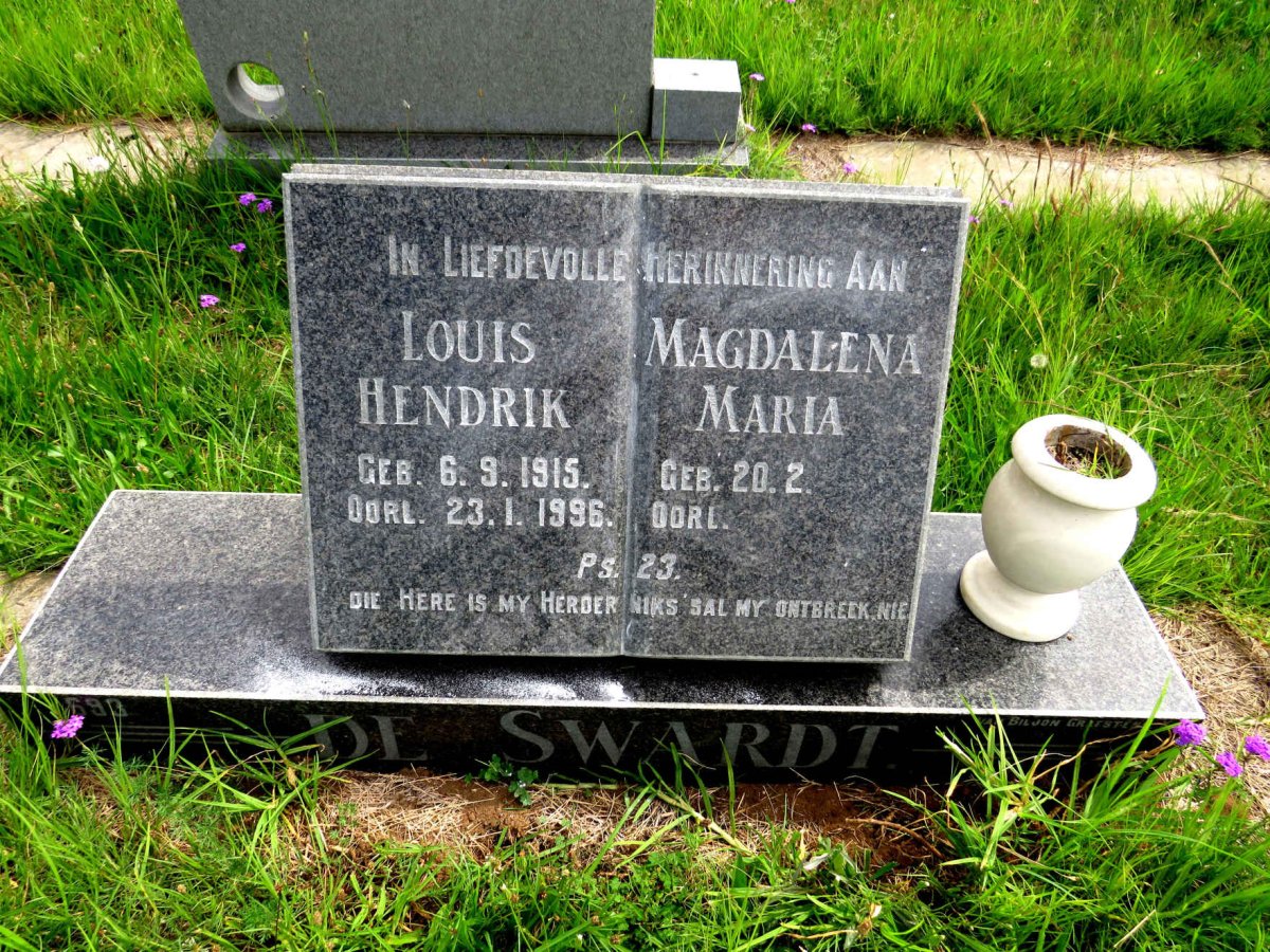 SWARDT Louis Hendrik, de 1915-1996 & Magdalena Maria 
