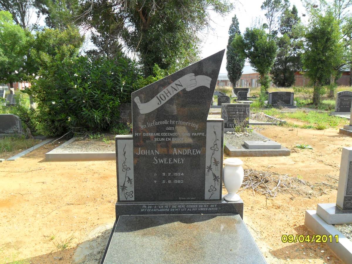 SWEENEY Johan Andrew 1954-1980