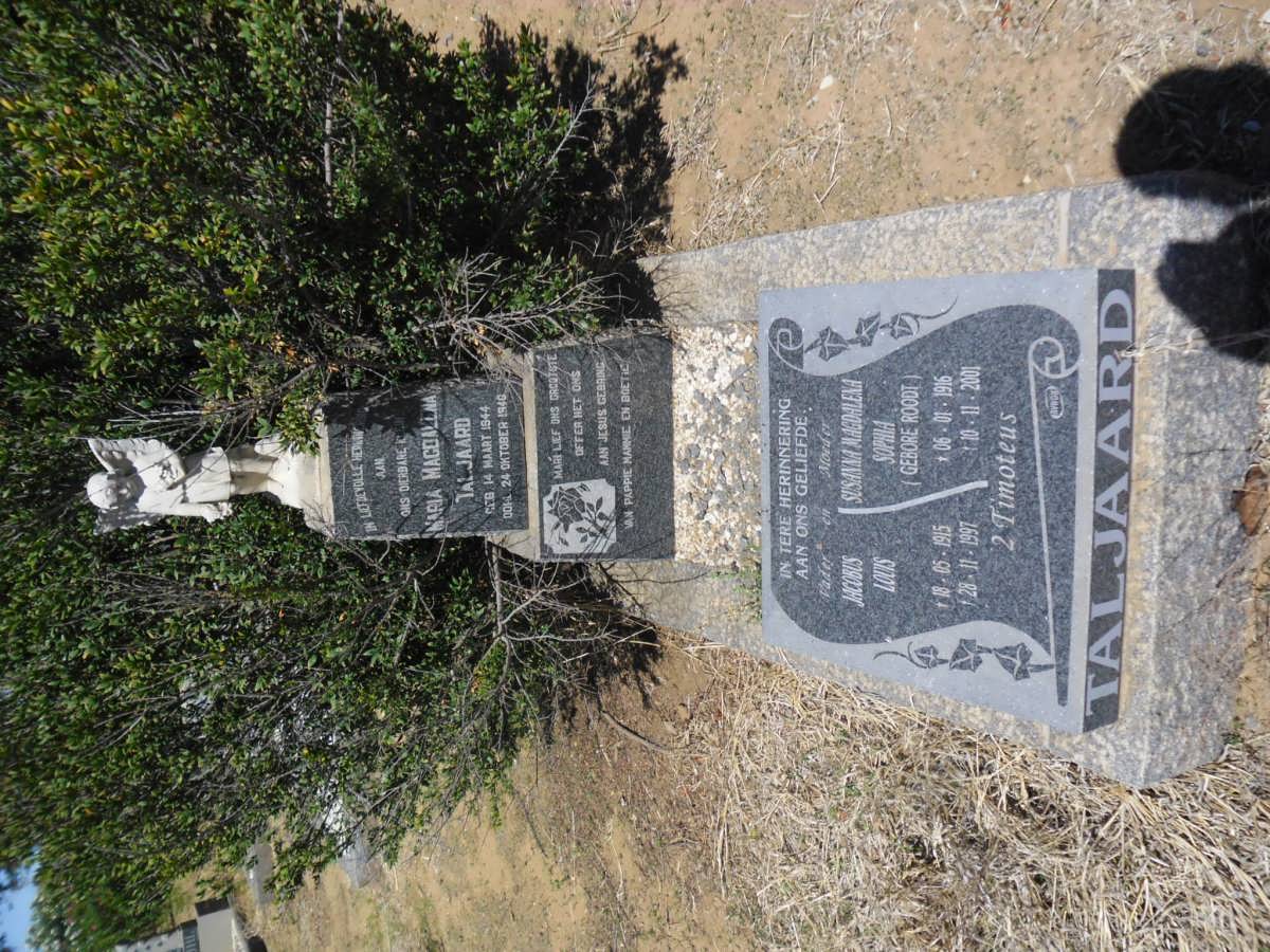 TALJAARD Jacobus Louis 1915-1997 &amp; Susanna Magdalena Sophia ROODT 1916-2001 :: TALJAARD Maria Magdalena 1944-1946