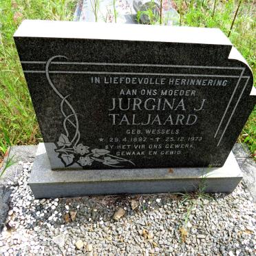 TALJAARD Jurgina J. nee WESSELS 1892-1973