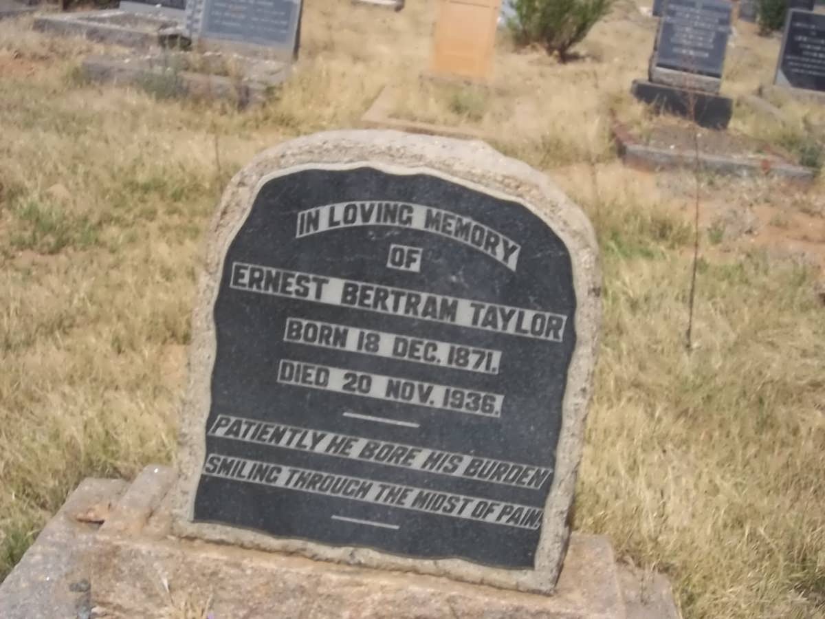 TAYLOR Ernest Bertram 1871-1936