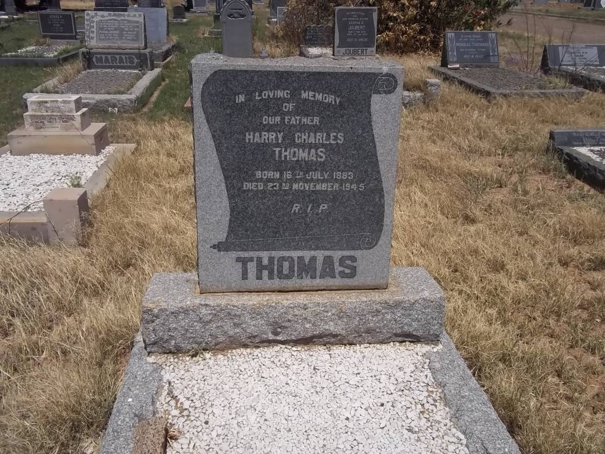 THOMAS Harry Charles 1863-1945