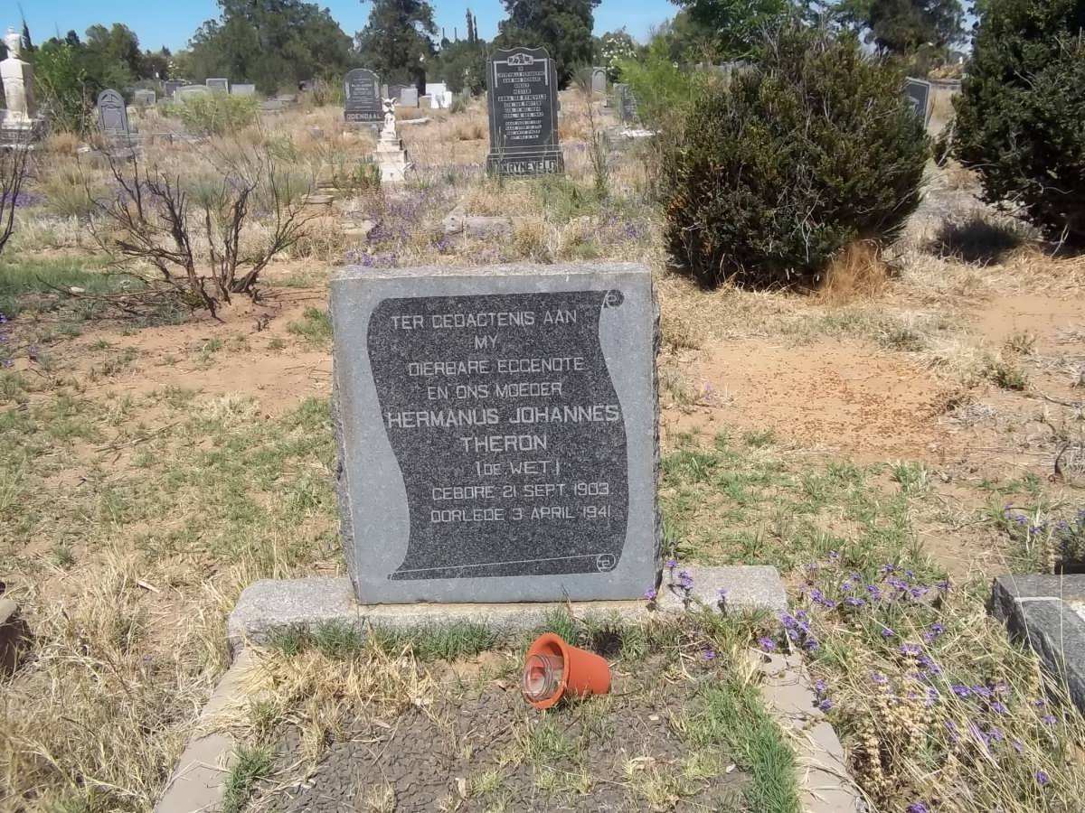 THERON Hermanus Johannes nee DE WET 1903-1941