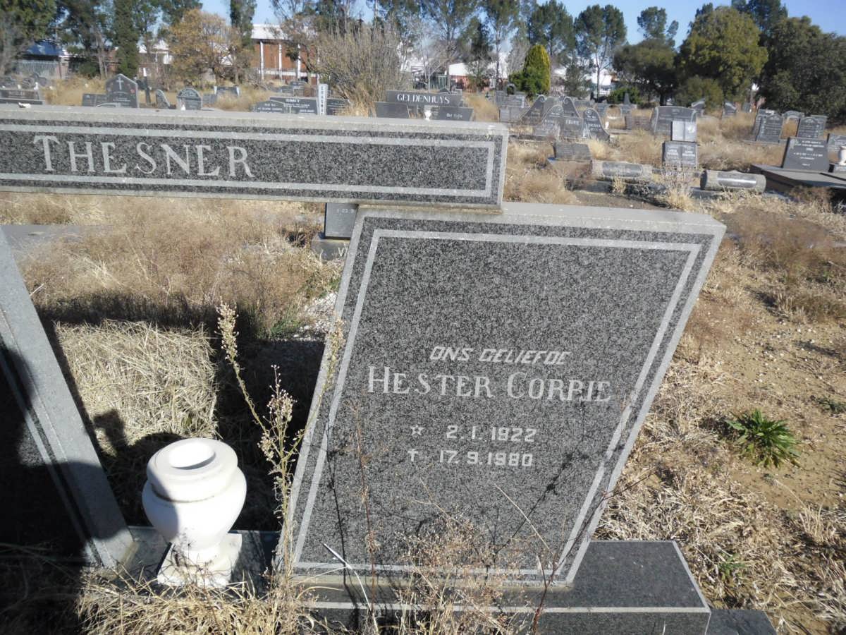 THESNER Hester Corrie 1922-1980