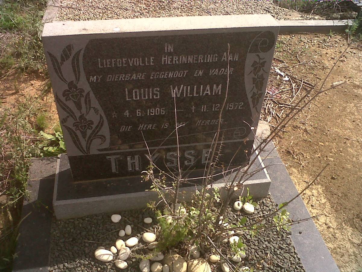 THYSSE Louis William 1906-1976 &amp; Anna Sophia RAUTENBACH 1911-2003