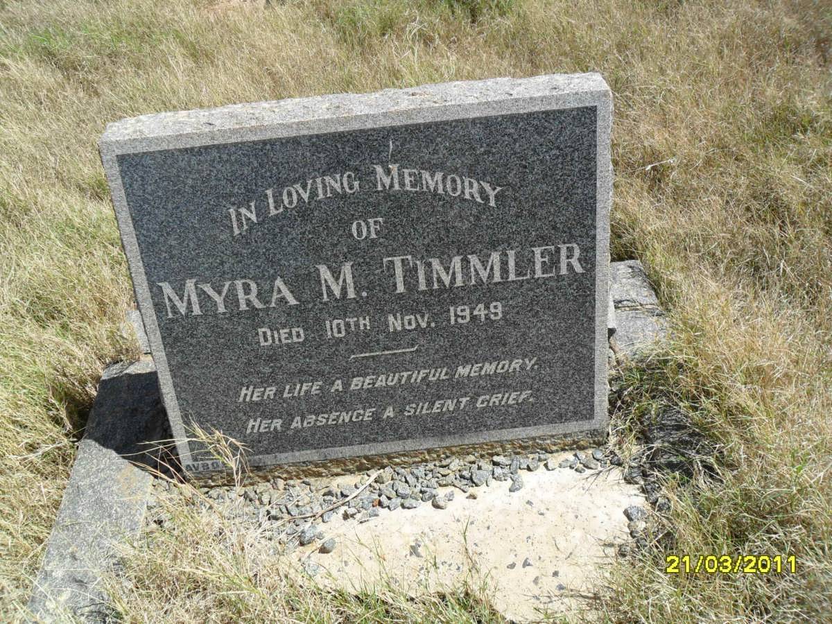 TIMMLER Myra M. -1949