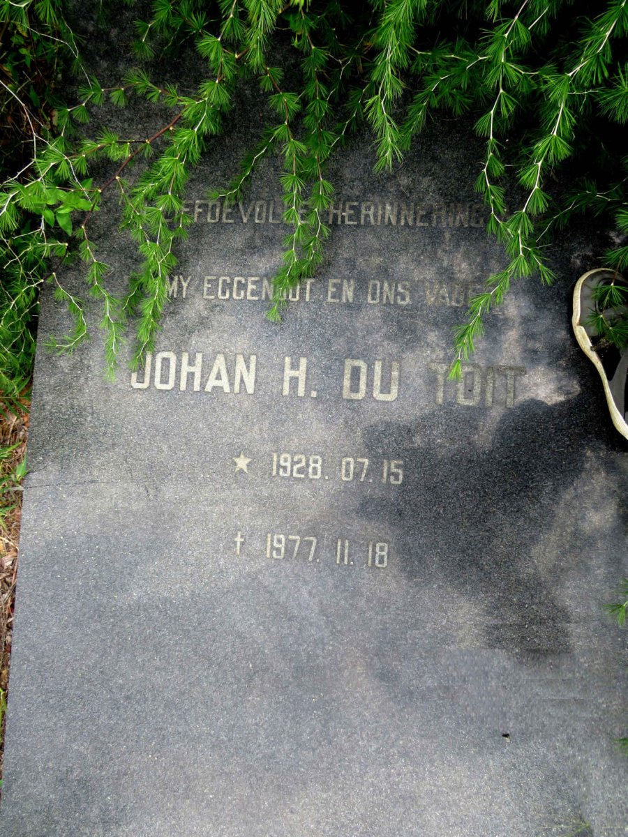 TOIT Johan H., du 1928-1977
