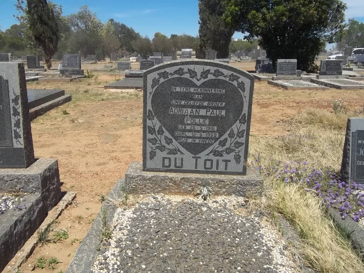 TOIT Adriaan Paul, du 1916-1959