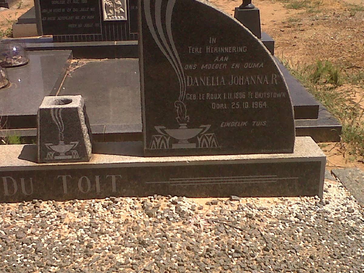 TOIT Danelia Johanna R., du nee LE ROUX 1886-1964