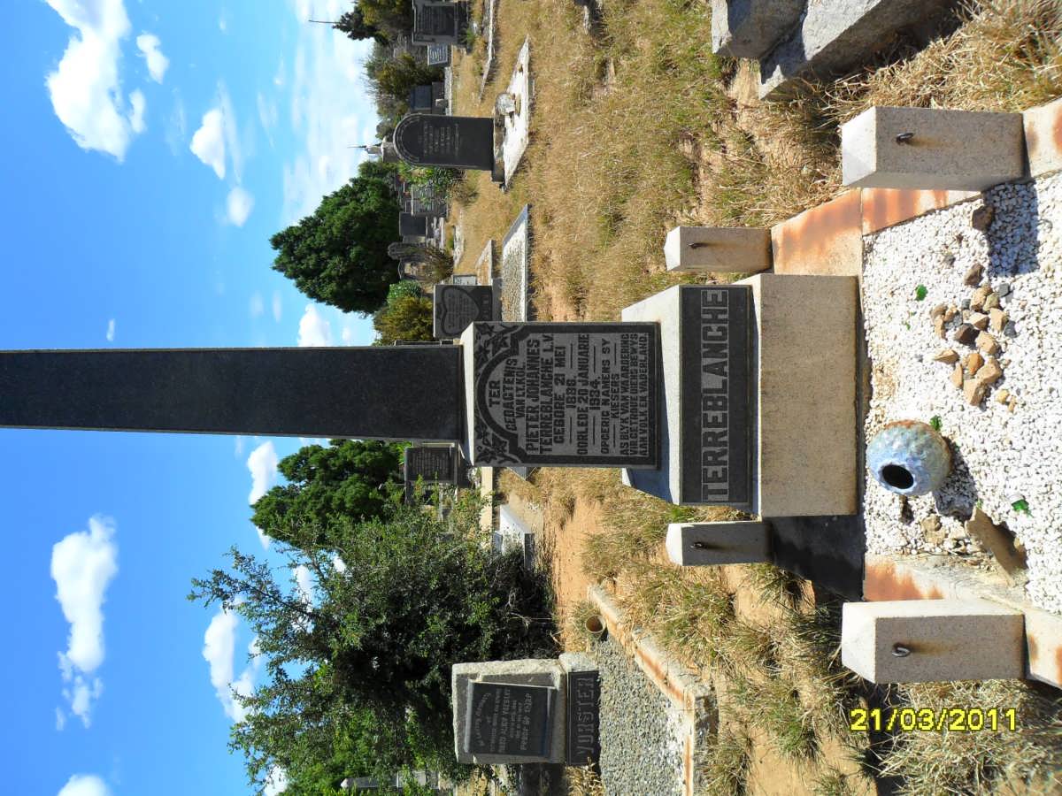 TERREBLANCHE Pieter Johannes 1886-1934