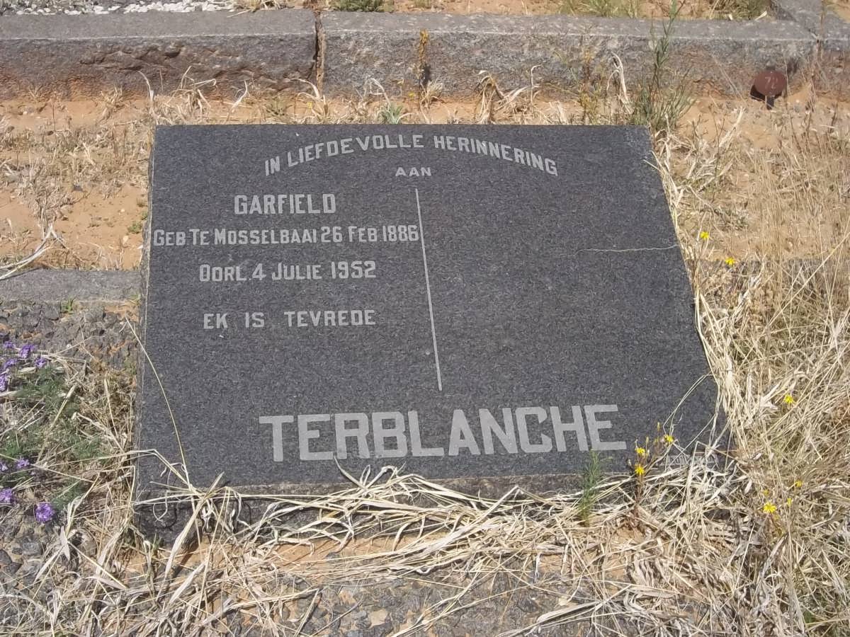 TERBLANCHE Garfield 1886-1952