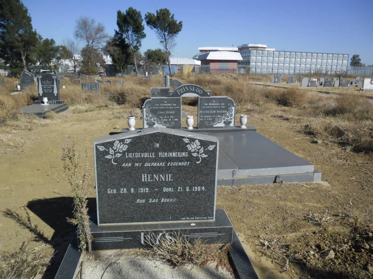 UYS Hennie 1919-1984