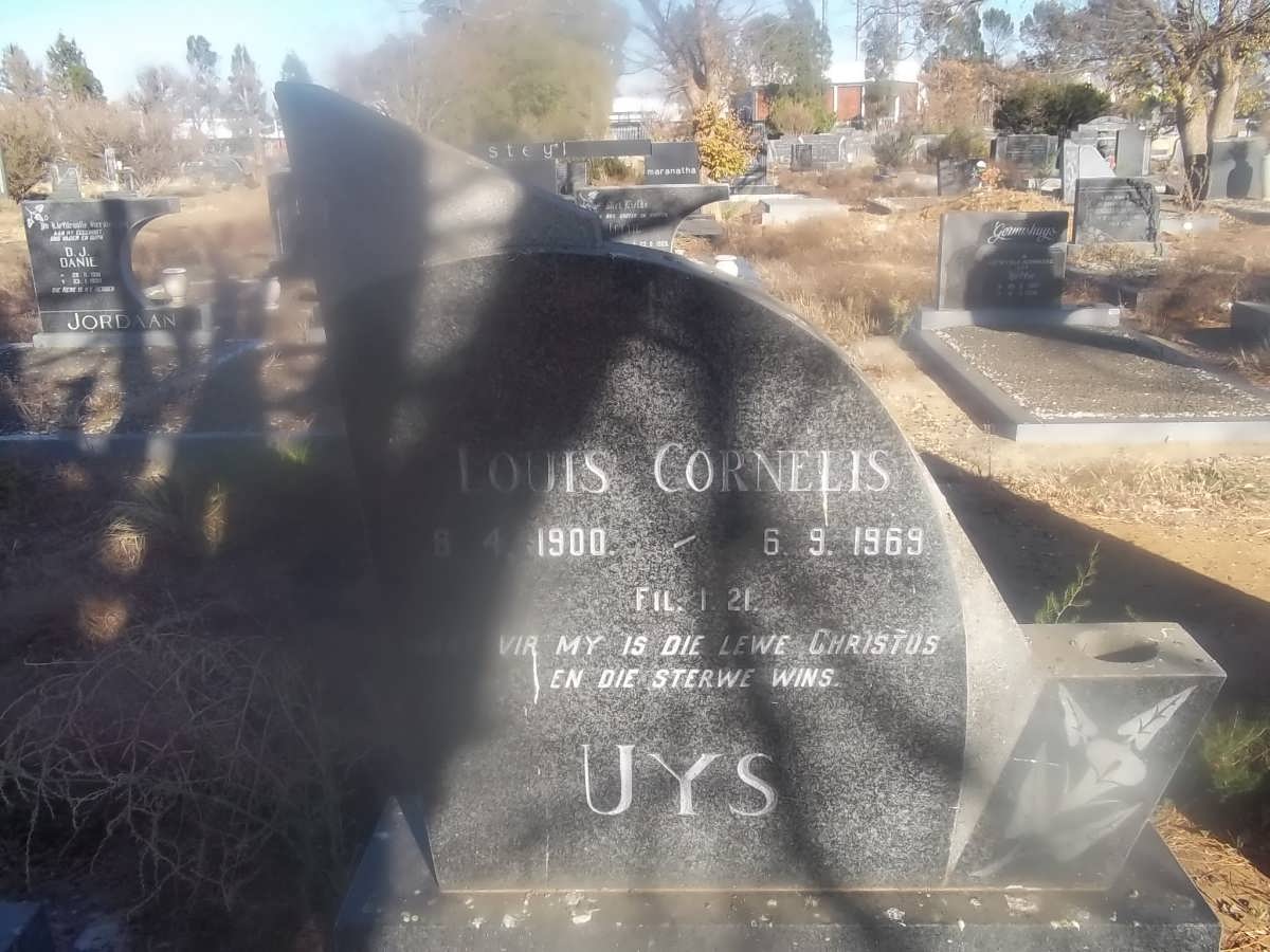 UYS Louis Cornelis 1900-1969