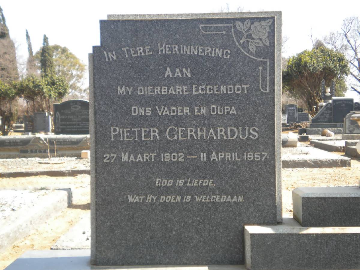 UYS Pieter Gerhardus 1902-1957