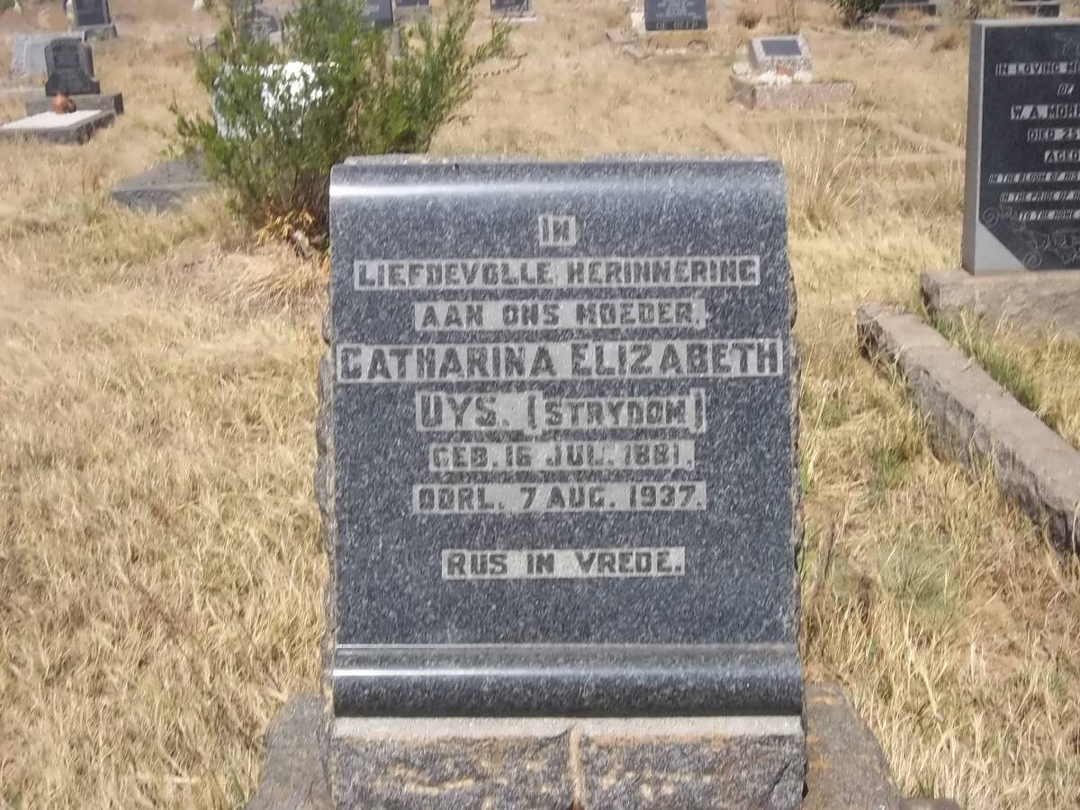 UYS Catharina Elizabeth nee STRYDOM 1881-1937