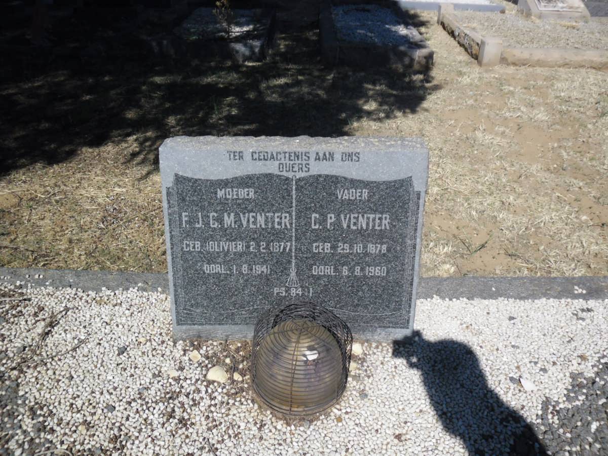 VENTER C.P. 1878-1960 &amp; F.J.G.M. OLIVIER 1877-1941